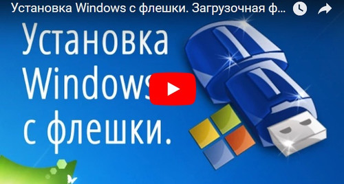 Установка Windows с загрузочной флешки